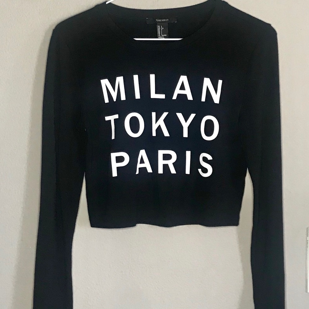 $5 Milan Tokyo Paris Crop Top